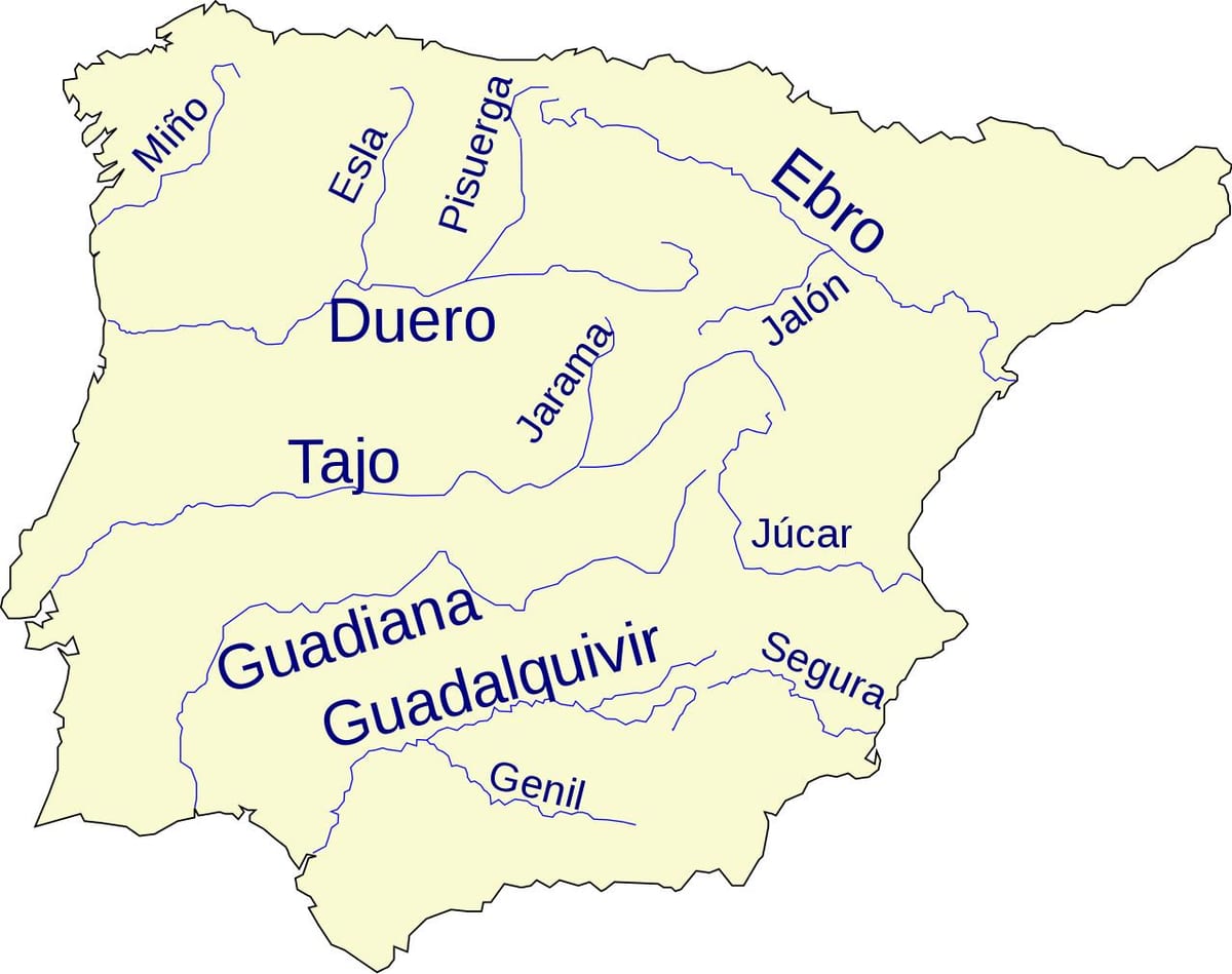 スペイン川地図
