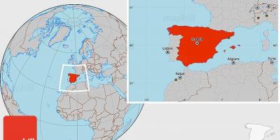 スペイン地図 地図のスペインの南欧諸国 ヨーロッパ