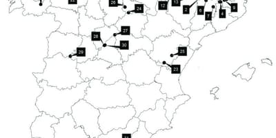 スペインスキーリゾート地図