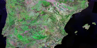 地図のスペイン衛星