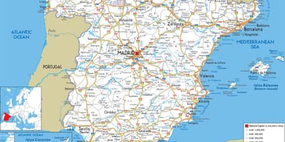 スペインの路線図