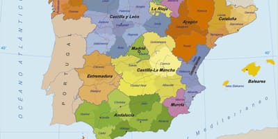 地図のスペイン三島