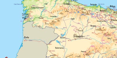 地図のスペイン洋食