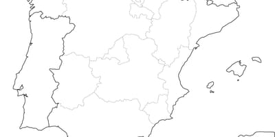 平野の地図のスペイン