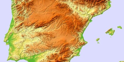 地図のスペインの救済