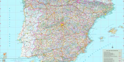 ベルの地図のスペイン