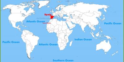 世界地図スペイン