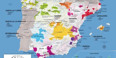 ワインはスペインの地図