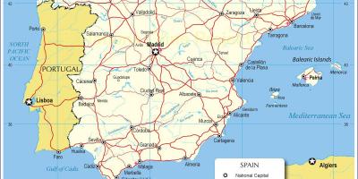 地図のスペイン輸送