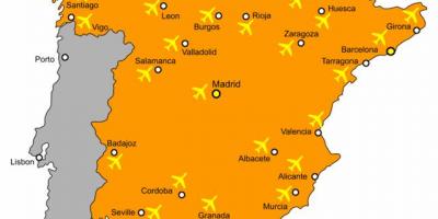 スペイン空港地図